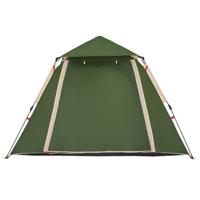 Koepeltent 4-persoons snelontgrendeling groen - thumbnail