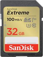 SanDisk 32gb SDHC Extreme 100MB/s UHS-I U Class 10, V30 - thumbnail