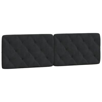 Bedframe met LED-verlichting fluweel zwart 160x200 cm