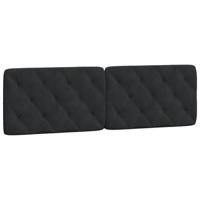 Bedframe met LED-verlichting fluweel zwart 160x200 cm - thumbnail