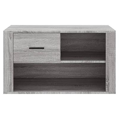 VidaXL Schoenenkast 80x35x45 cm bewerkt hout grijs sonoma