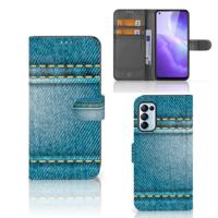 OPPO Find X3 Lite | Wallet Case | met Pasjes | Jeans - thumbnail