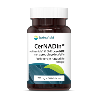 Springfield Cernadin SR nicotinamide & D-ribose 760mg 60 Tabletten Springfield Cernadin SR nicotinamide & D-ribose 760mg 60 Tabletten