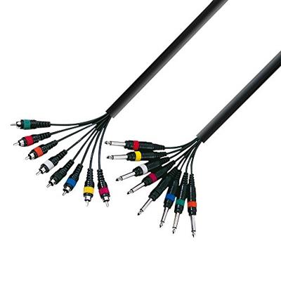 Adam Hall 3 Star L8 PC 0500 multikabel 8 x Jack TS naar 8 x RCA 5 m Adam Hall 3 Star L8 PC 0500 multikabel 8 x Jack TS naar 8 x RCA 5 m