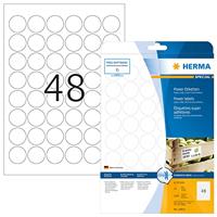 Herma 10915 Zelfklevende etiketten Ø 30 mm Papier Wit 1200 stuk(s) Permanent hechtend Inkjet, Laser (zwart/wit), Laser (kleur), Kopiëren (zwart/wit), Kopiëren - thumbnail