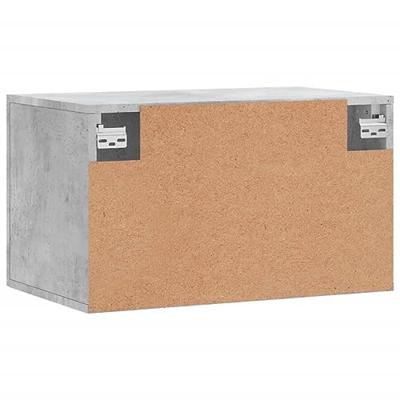 Wandkast 60x36,5x35 cm bewerkt hout betongrijs Wandkast 60x36,5x35 cm bewerkt hout betongrijs