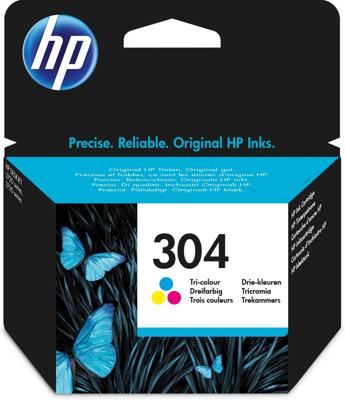 Originele inkt cartridge HP 304 Tricolor (25 Stuks)