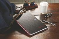 Spiraalblok Oxford Black n&apos; Red A5 lijn 140 pagina&apos;s 80gr | 5 stuks - thumbnail