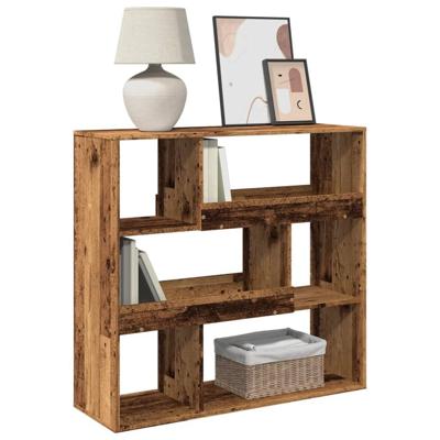 Boekenkast / kamerscherm 100x33x94,5 cm oud houtkleurig