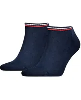 Tommy Hilfiger 2-paar Iconic sneakersokken - Katoenen enkelsokken dames en heren - Zakken niet af - 42 - Blauw - 42 - 42 - 42 - 42 - 42 - 42 - thumbnail