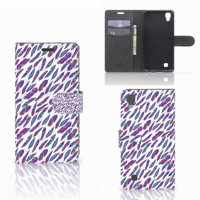 LG X Power Telefoon Hoesje Feathers Color - thumbnail