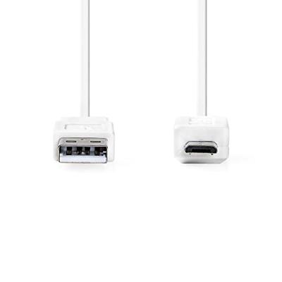 Nedis USB-Kabel | USB-A Male naar USB Micro-B Male | 480 Mbps | 1 m | 1 stuks - CCGP60410WT10 CCGP60410WT10