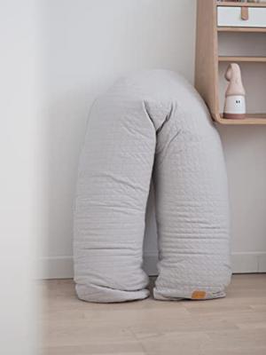BEABA Big Flopsyâ "¢ Voedings- en kraamkussen, Katoenbloem, Chin Grey - thumbnail