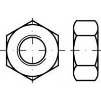 TOOLCRAFT TO-6855540 Zeskantmoeren M6 DIN 555 Kunststof 100 stuk(s) - thumbnail
