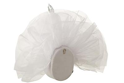 J-Line wanddecoratie Zwaan - pluche - wit|zilver