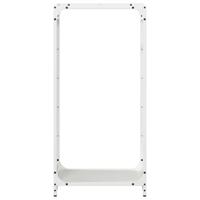 Brandhoutrek 44x28x90 cm koudgewalst staal wit - thumbnail