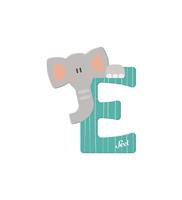 Sevi letter e elephant: 10 cm (83005) - thumbnail