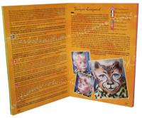 Eulenspiegel Schmink set met stap-voor-stap, diverse kleuren, 1 set - thumbnail