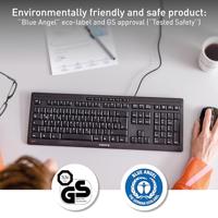 Toetsenbord Cherry Zwart AZERTY - thumbnail