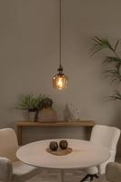 Lucide ILONA - Hanglamp - Ø 18 cm - 1xE27 - Amber - thumbnail
