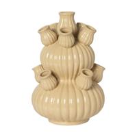 Tulpenvaas groot - beige - ø21.5x29.5 cm - thumbnail