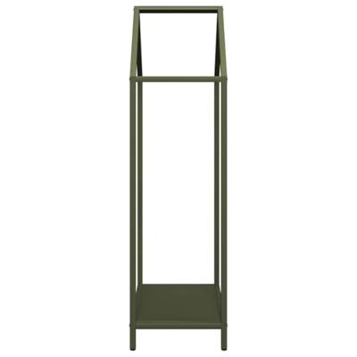 Brandhoutrek 40x25x90 cm koudgewalst staal olijfgroen