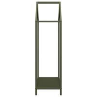 Brandhoutrek 40x25x90 cm koudgewalst staal olijfgroen - thumbnail