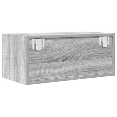 TV-meubel 60x31x25,5 cm bewerkt hout grijs sonoma eikenkleurig