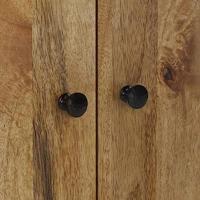 Dressoir met 4 deuren 60x33x75 cm massief mangohout - thumbnail