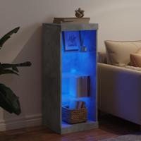 Dressoir met LED-verlichting 41x37x100 cm betongrijs - thumbnail