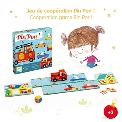 PinPon spel DJECO blauw
