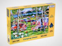 Camping Chaos Puzzel 500 XL Stukjes - thumbnail