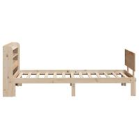 Bedframe met hoofdbord massief grenenhout 100x200 cm - thumbnail