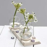 Creativ Company Glazen ornamenten, h: 8,9 cm, d 7,9 cm, transparant, 6 stuk/ 1 doos - thumbnail