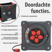 Brennenstuhl Professional Bouwplaats kabelhaspel | KA 5100 5 | IP44 | 50m | H07RN-F 3G1.5 - 9201500110 - thumbnail