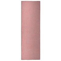 VidaXL Buitenkleed platgeweven 80x250 cm rood - thumbnail