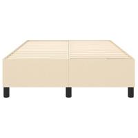 Boxspringframe stof crmekleurig 120x200 cm - thumbnail