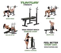 Tunturi WB20 Weight Bench l Halterbank - thumbnail