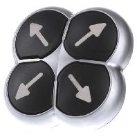 Eaton 286336 M22-D4-S-X7 Druktoets Kunststof frontring 1 stuk(s)