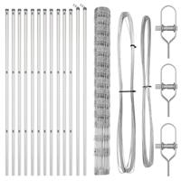 Weidehekwerk Zilver 25 x 1.6 m Gegalvaniseerd staal - thumbnail