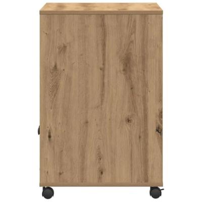 VidaXL Printerstand artisan eiken 60 x 48 x 74 cm bewerkt hout