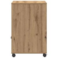 VidaXL Printerstand artisan eiken 60 x 48 x 74 cm bewerkt hout - thumbnail