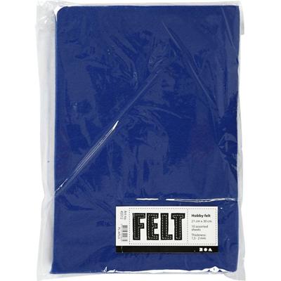 Creativ Company Hobbyvilt blauw a4, 10 vellen