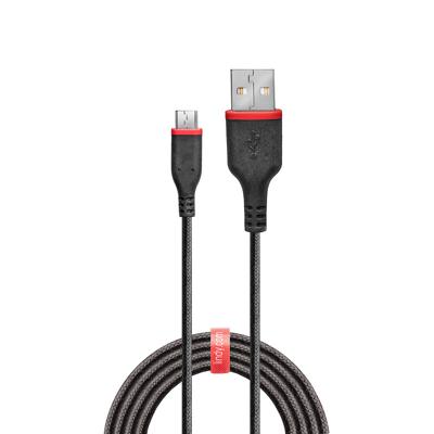 LINDY 0.5m Versterkte USB Type A naar Micro-B LADING & SYNC Kabel, 3A
