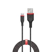 LINDY 0.5m Versterkte USB Type A naar Micro-B LADING & SYNC Kabel, 3A - thumbnail