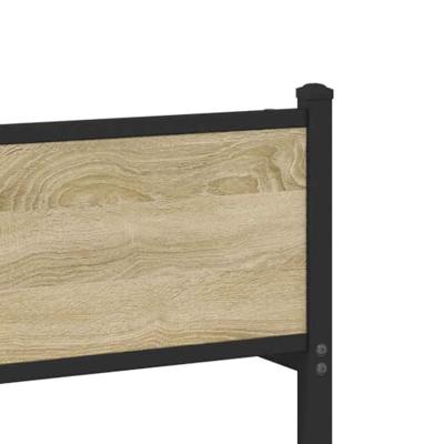 Bedframe hoofd- en voeteneinde metaal sonoma eiken 120x190 cm Bedframe hoofd- en voeteneinde metaal sonoma eiken 120x190 cm