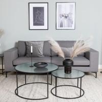 Nohr 3-zits Bank 'Laqueta' kleur Grijs - thumbnail