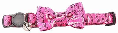 Pawise Cat collar w/Bowknot roze
