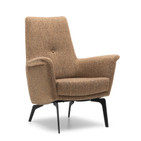 Fauteuil X-105 Donkergeel Stof - thumbnail