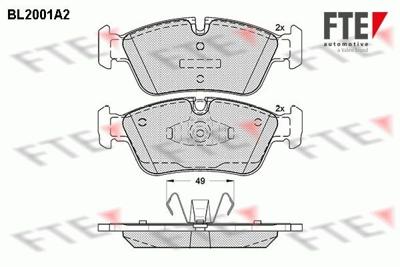 Remblokken set BL2001A2